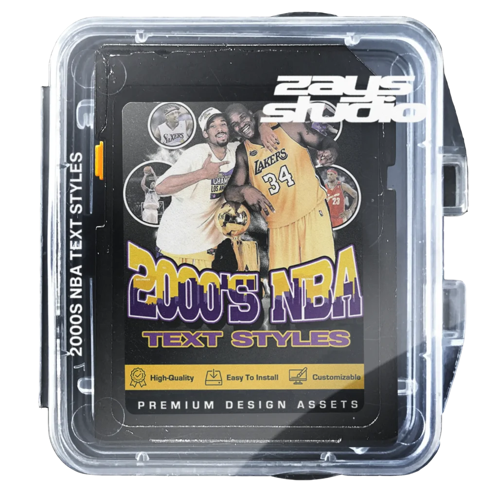 2000s NBA Text Styles Pack