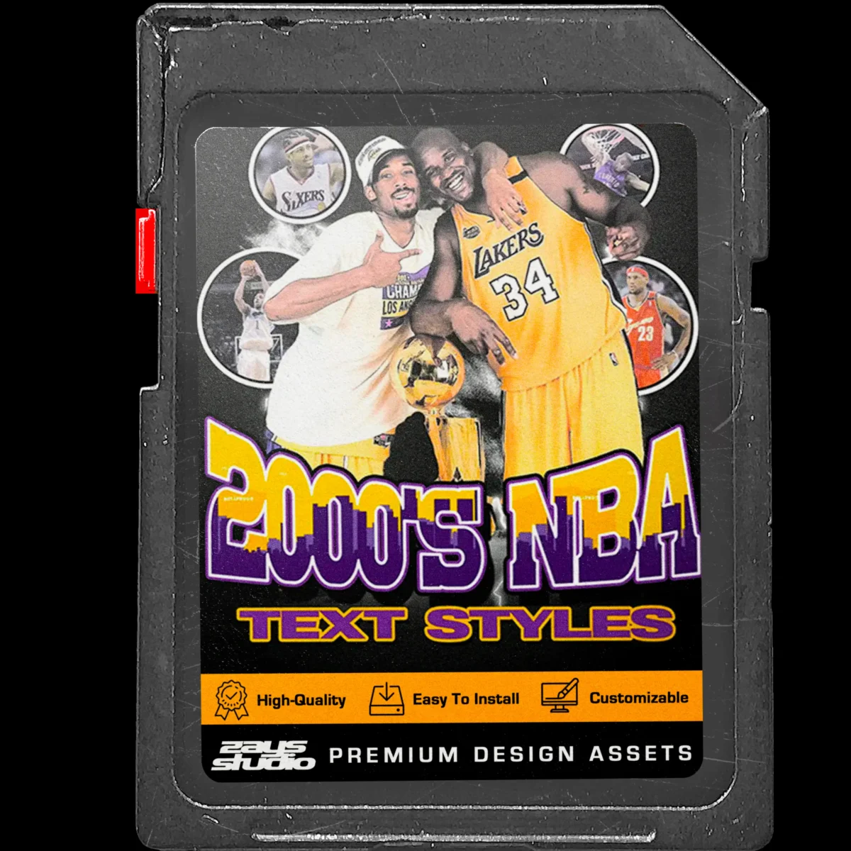 2000s NBA Text Styles Pack