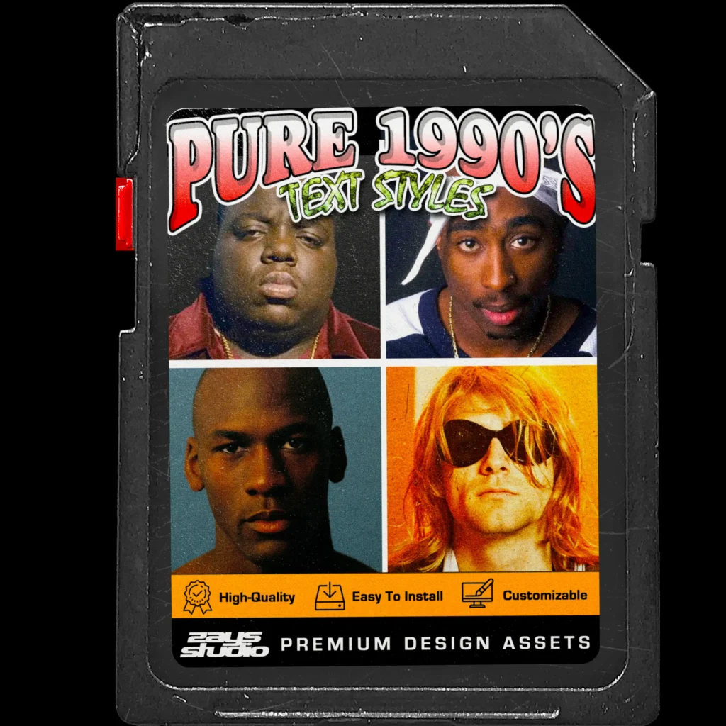 Pure 1990s Text Styles