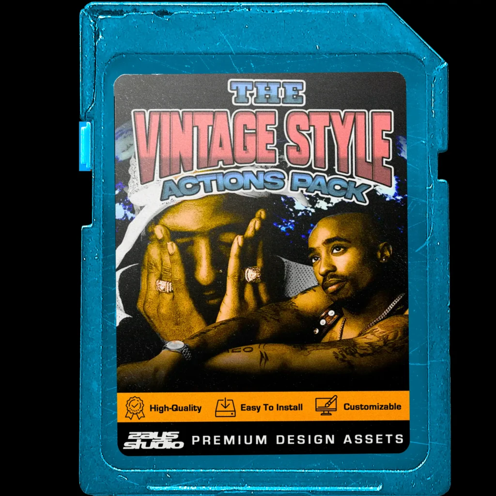 The Vintage Style Actions Pack