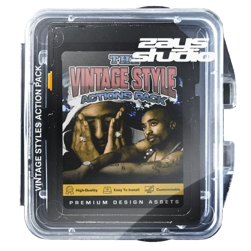 The Vintage Style Actions Pack