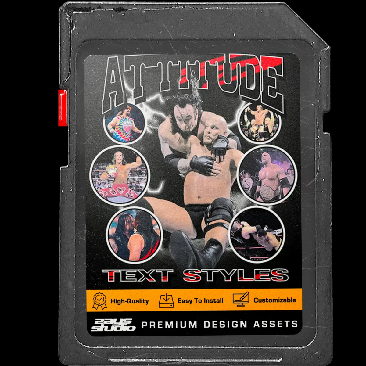 Attitude Era Text Styles Pack