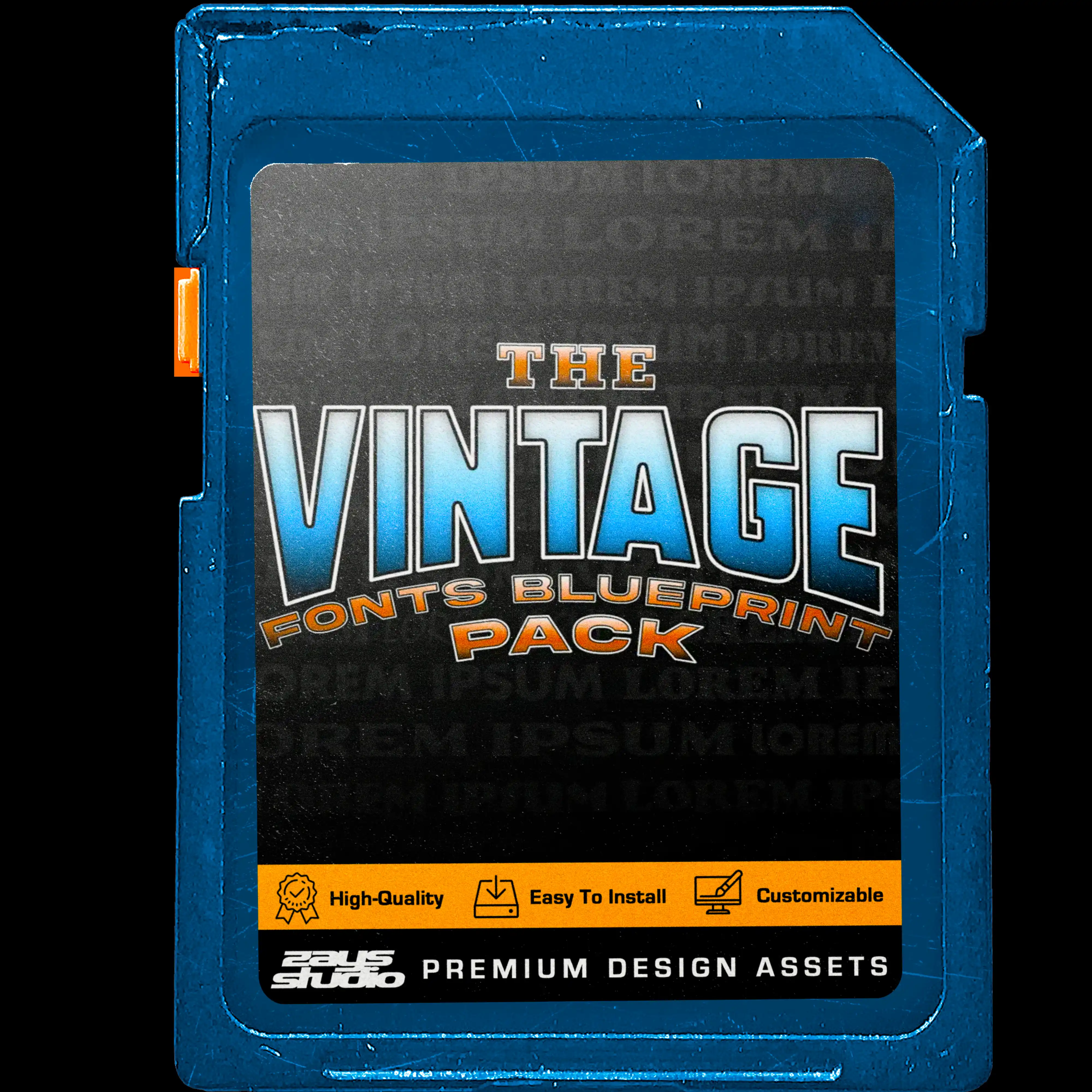 Vintage Fonts Blueprint Pack
