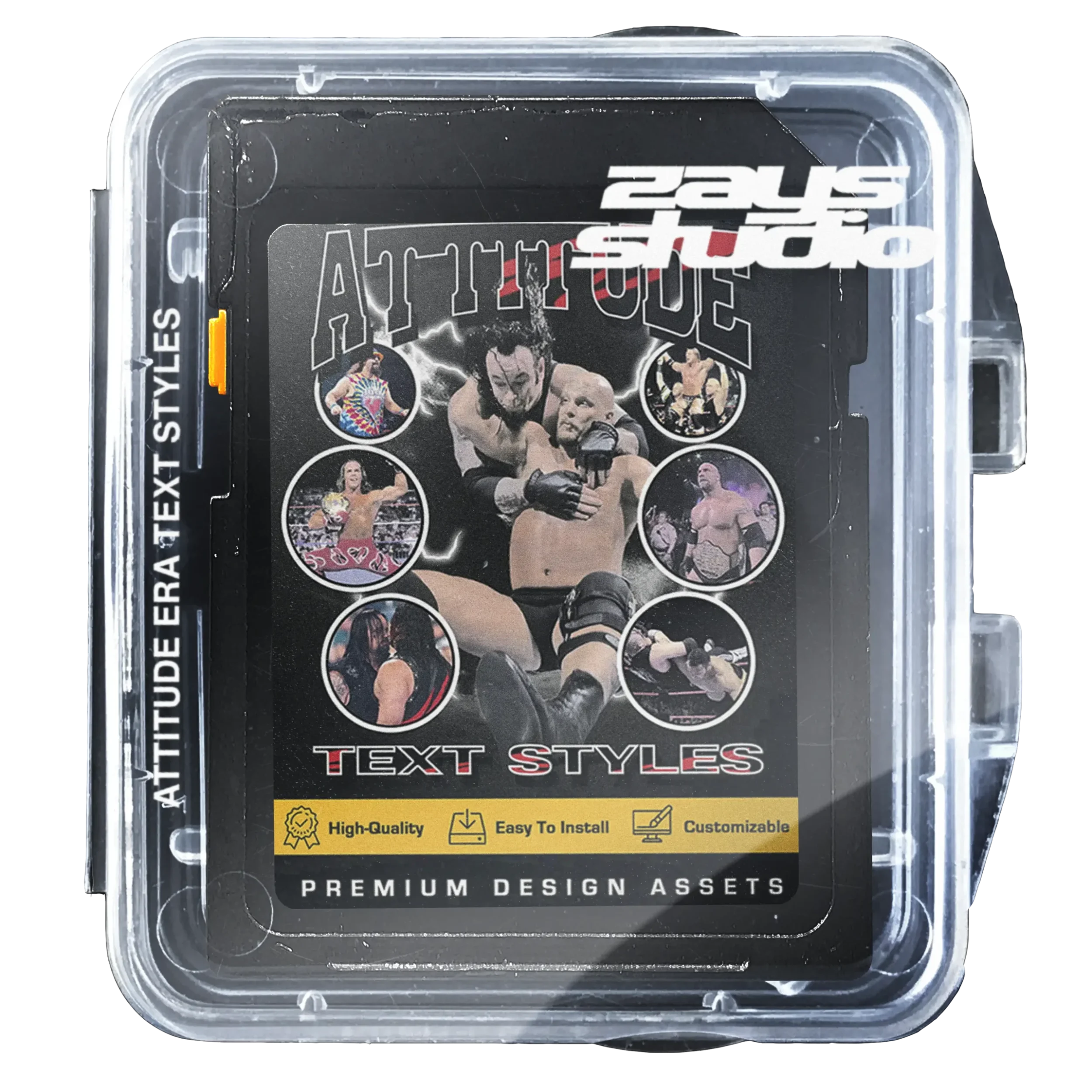 Attitude Era Text Styles Pack