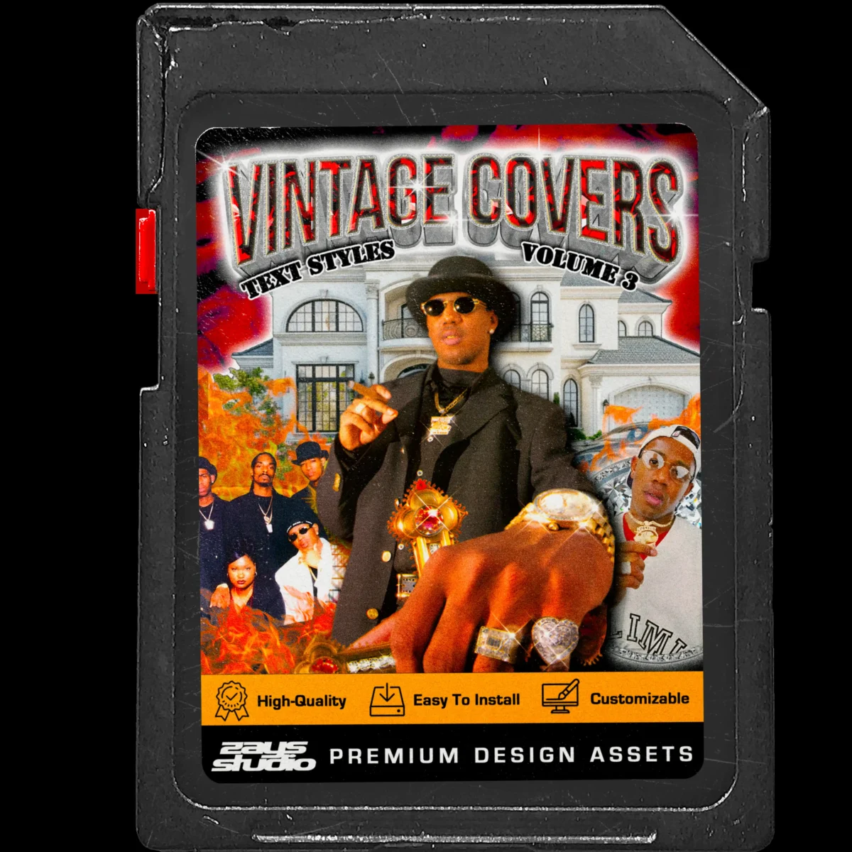 Vintage Covers Text Styles Vol. 3